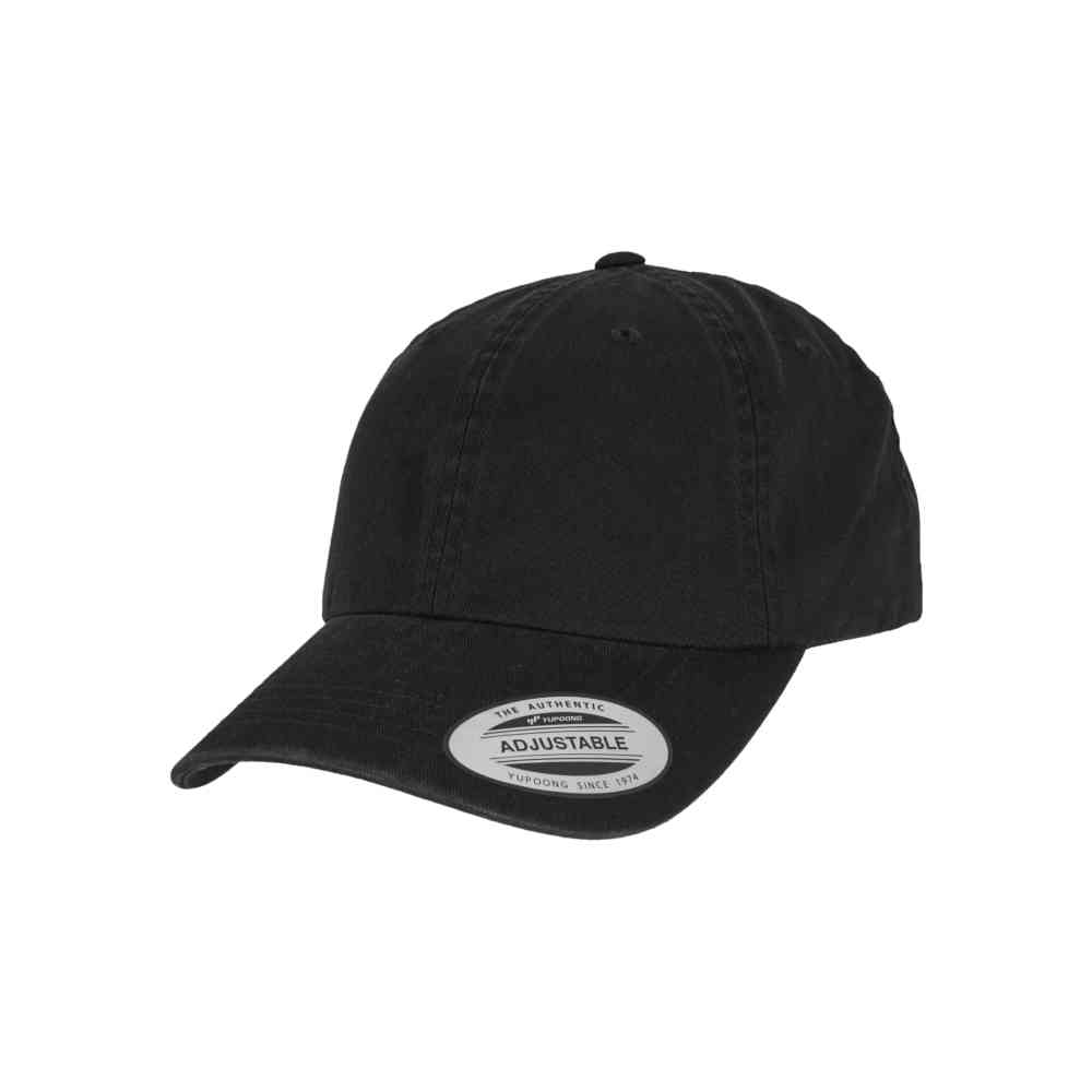Flexfit - Low Profile Garment Washed Snapback Cap - Black